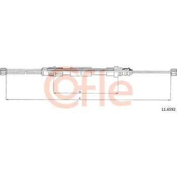 Lanko parkovací brzdy COFLE Tažné lanko parkovací brzdy CFL 11.6592