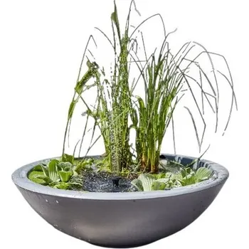 HEISSNER Lotusgarden Solární mini jezírko 58 × 19 cm, antracit