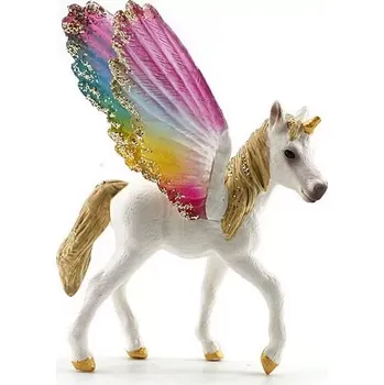 Figurka Figurka jednorožce s duhovými křídly 9 cm