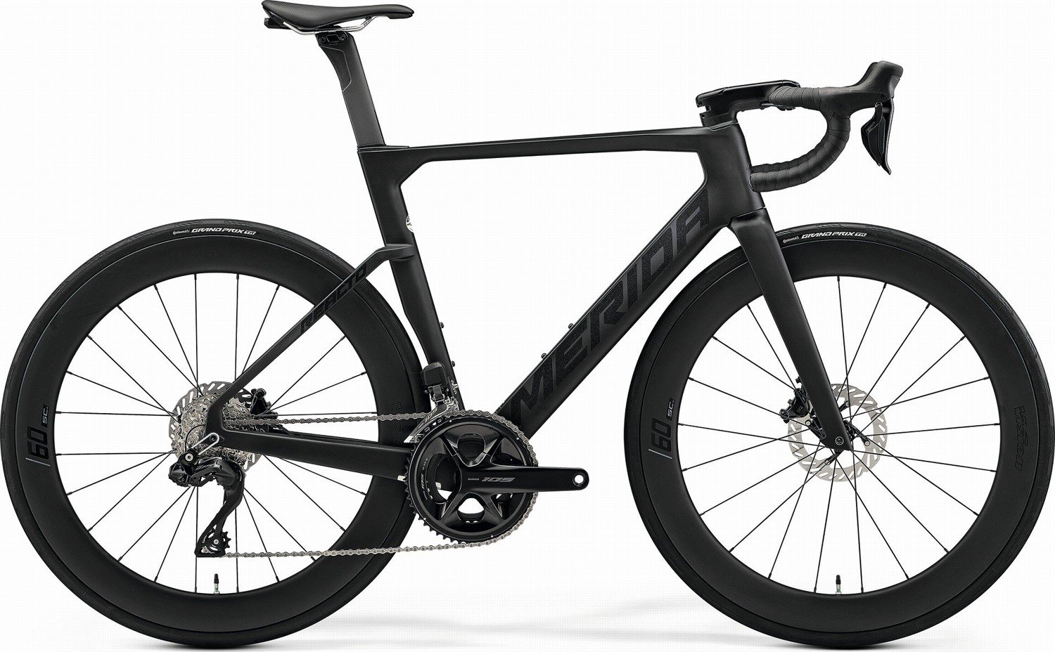 Merida Reacto 6000 Silk Black(Glossy Dark Silver) 2026 Velikost: L, Rok: 2026