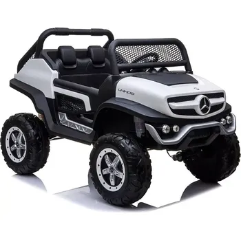 Dětské elektrovozidlo Dětské elektrické auto Mercedes-Benz Unimog 4x4 – Bílá