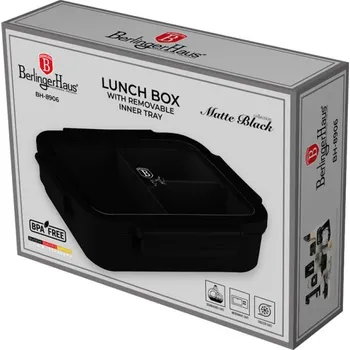 Svačinový box Svačinový box Berlingerhaus BH-8906 24 x 18 cm Black Collection