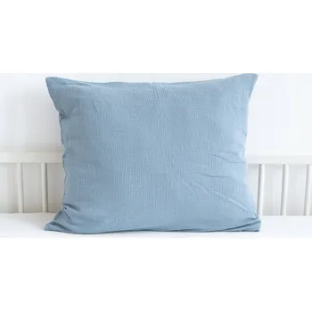 Povlak na polštářek Povlak na polštář 45x45 bavlněný mušelín měkký prodyšný Modrý