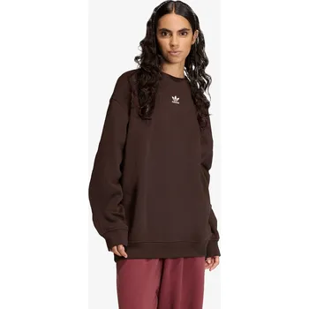 Pánská mikina Mikina adidas Essentials Crew Fleece Oversized Aurora Coffee S