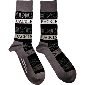 AC/DC Back in Black Black 36-40 Dámské Ponožky