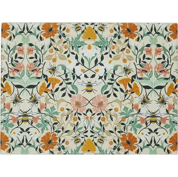 Kuchyňské prkénko Ulster Weavers, Irsko UW - Skleněné krájecí prkénko Bee Bloom - 40 x 30 cm