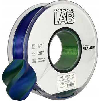 Filament Filament Silk PLA Tri Color Modrá Zelená Fialová 1,75mm 1kg Professional Lab
