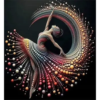 Diamantové malování Norimpex Diamantové malování Perlová tanečnice 30 x 40 cm