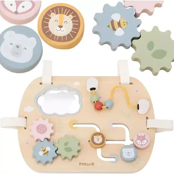 Dřevěná hračka Dřevěná manipulační tabule Viga PolarB