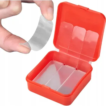 60x SILNÁ Oboustranná Multifunkční Páska 44x13mm Průhledné Náplasti