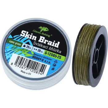 Giants fishing Svlékací šnůra Carp Line Skin Braid Camo green, 20m Varianta: 25lb