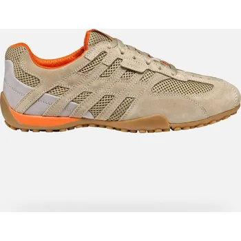 Pánská sportovní obuv Pánské tenisky GEOX SNAKE ORIGINAL G002963 BÉŽOVÁ 41