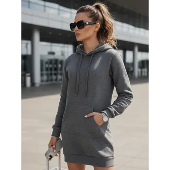 Dámské šaty Dámské šaty DSTREET TMAVĚ ŠEDÁ M