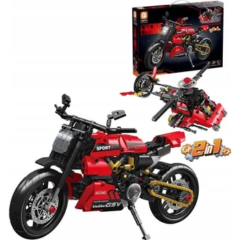 ostatní stavebnice Stavebnice 2v1 Motor/Helikoptéra 1:9, 545 dílků