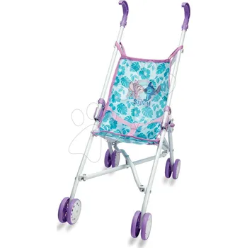 Kočárek pro panenku Kočárek skládací golfky Stitch Foldable PushChair Smoby pro panenku 42cm s textilním potahem od 24 měsíců
