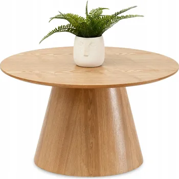 Konferenční stolek Konferenční stolek Mebel-Partner kulatý 80 x 80 x 45,5 cm dub