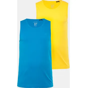 Pánské tílko JP1880, Plus size Tílko, 2-balení, bez rukávů, do 8XL pro plnoštíhlé nadměrná velikost, 796858600-1460, žlutý, XXL, Plus size oblečení, Oblečení pro vysoké muže, Nadměrné velikosti, Oblečení pro plnoštíhlé.