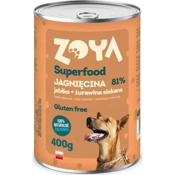 Krmivo pro psa Mokra karma dla psa ZOYA Jehněčí Superfood 400g