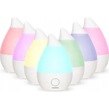 Zvlhčovač vzduchu ULTRAZVUKOVÝ ZVLHČOVAČ VZDUCHU S LED SVĚTLEM 7 BAREV HUM-42 ORAVA