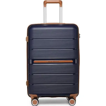 Modrý prémiový plastový kufr s TSA zámkem "Diamant" - vel. XL