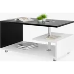 Konferenční stolek Orlando 95x55x50cm | bílý/černý