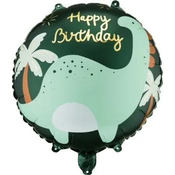 Party dekorace Fóliový balonek brontosaurus Happy Birthday 35 × 35 cm