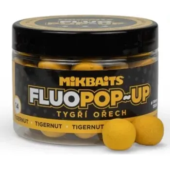 MIKBAITS Plovoucí fluo boilie 150ml - Tygří ořech 18mm