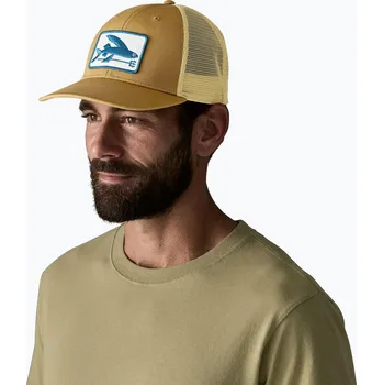 Kšiltovka Dámská kšiltovka Patagonia Flying Fish LoPro Trucker flying fish fork/bobcat brown