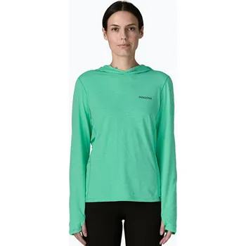 Dámská mikina Dámská mikina Patagonia Capilene Cool Sun Hoody aqua stone/early teal x-dye