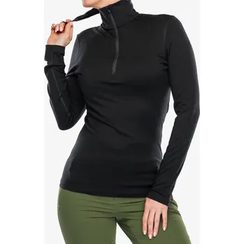 Dámská mikina Dámská funkční mikina Icebreaker 200 Oasis L/S Half Zip - black