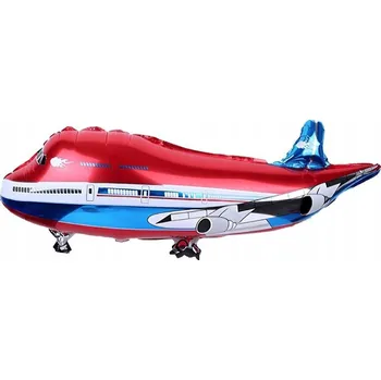 Balónek Fóliový balónek Letadlo červené, 28x75 cm