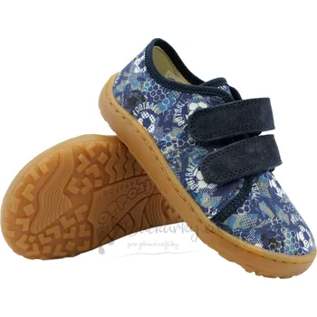 Chlapecké sandály Dětské barefoot plátěnky Froddo G1700440-7 Blue - vel. 31