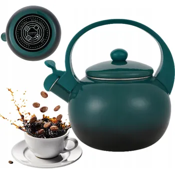 Varná konvice Konvice tradiční ocelová smaltovaná MASTERPAN 2,2 l zelená