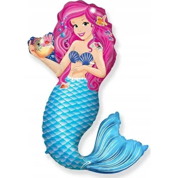 Balónek Fóliový balónek 24 FX - Mořská panna se škeble, balený