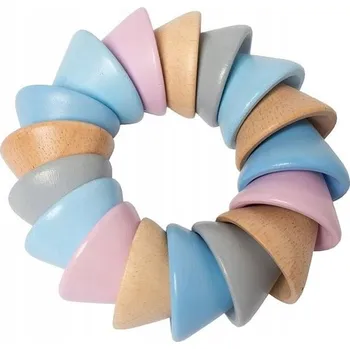 Kousátko s vodou Manhattan Toy dřevěné modré