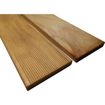 Terasové prkno GARAPA - 21x145 mm (délky od 2450 - do 6100 mm), drážkované/hladké Délka prkna: 2135 mm