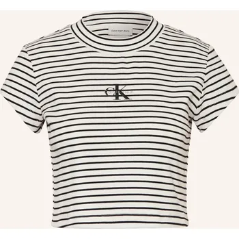 Calvin Klein Jeans Dámské Krátké Tričko, režná / černá, 32