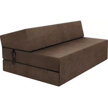 Pohovka Skládací matrace a pohovka SUZI MAXI TRINITY 121 cm hnědá