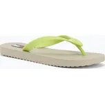 Dámské žabky Tommy Jeans Logo Summer white clay/lime essence