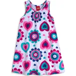 Dívčí šaty KYLY KVĚTY, SRDCE bílé Velikost: 104