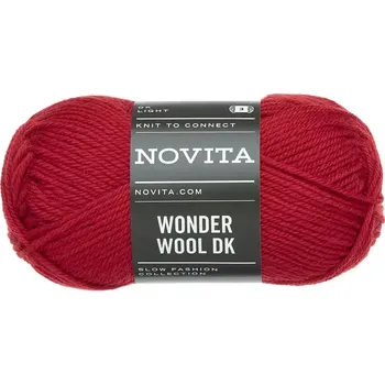 Příze Novita Wonder Wool DK 552 Červená (Vlněná příze Wonder Wool DK 552 Meaning)