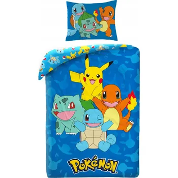 Povlečení Dětské povlečení Pokemon 140x200 Halantex 100% mikrovlákno Pikachu