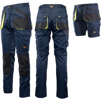 Pracovní obuv Pracovní kalhoty INDEX BHP dlouhé do pasu, kapsáče, velikost 54, odepínací nohavice