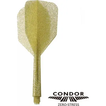 Šipka Condor Glitter Zero Stress zlaté, Small letky a střední násadky