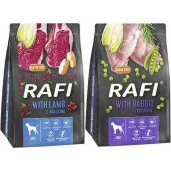 Krmivo pro psa Krmivo suché Rafi jehněčí 7 kg bez obilovin pro dospělé kočky