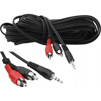 Audio kabel Kabel Lexton LX8057 10M minijack (3,5 mm) – 2x RCA (cinch) 10 m