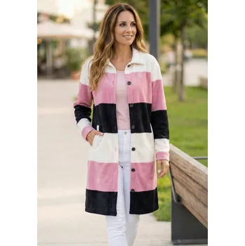 Dámská mikina Dámský kabát KIXMI VENYA FIALOVÁ 4XL