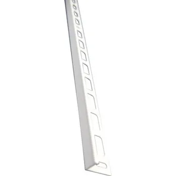 Stavební materiál Lišta AE L profil 2,5m/ 8mm komaxit bílá