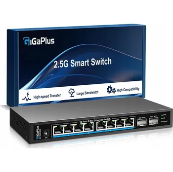 Switch GigaPlus PŘEPÍNAČ 2,5G ETHERNETOVÝ CHYTRÝ SWITCH