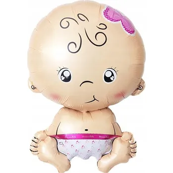 Fóliový balónek Baby girl, 37x55 cm